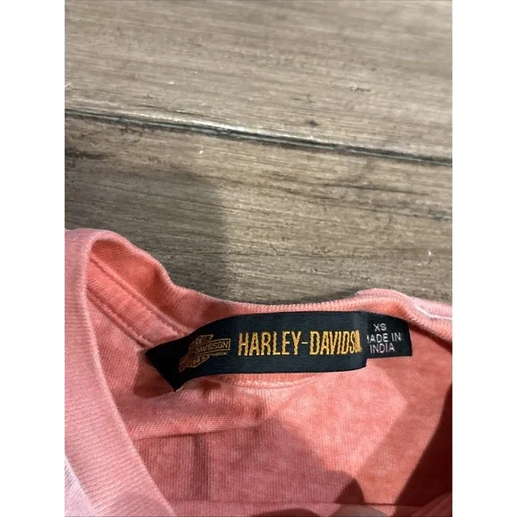 Harley-Davidson Shirt Womens XS PinkTrue Freedom Eagle Graphic - Picture 3 of 6